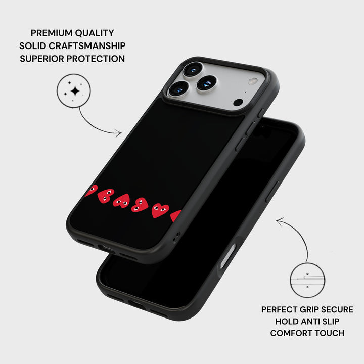 Converce X CDG – Black Multi Heart