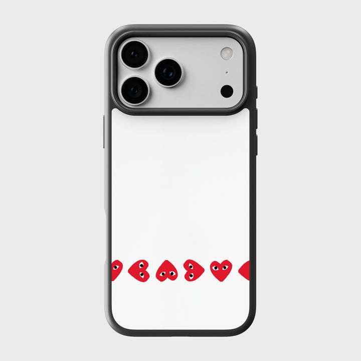 Converce X CDG – White Multi Heart
